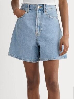 Everlane The A-line Denim Short Size 31 Light Wash